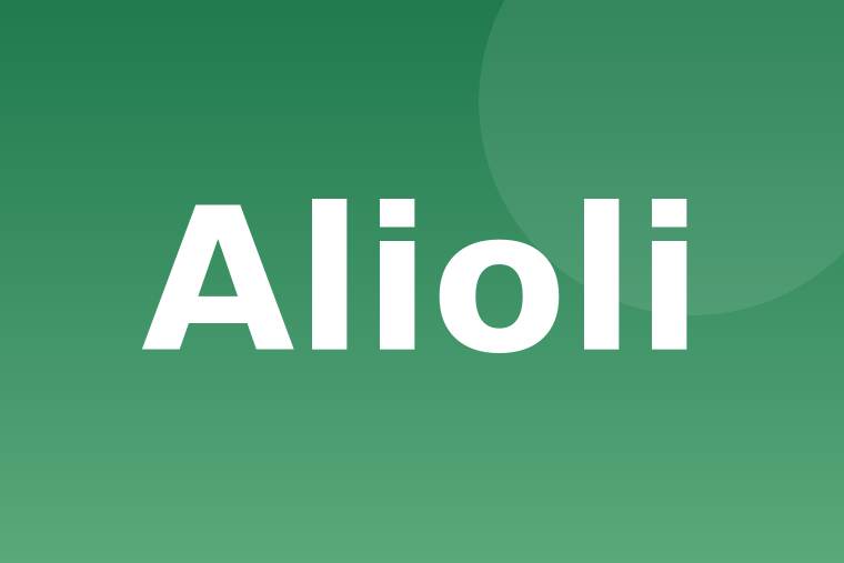 Detalle de alioli