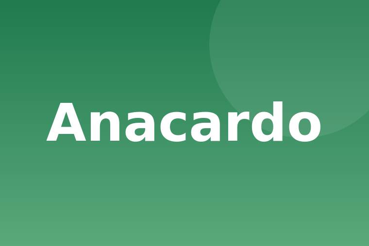 Detalle de anacardo crudo
