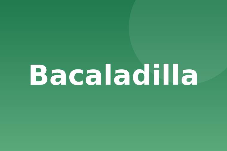 Detalle de bacaladilla