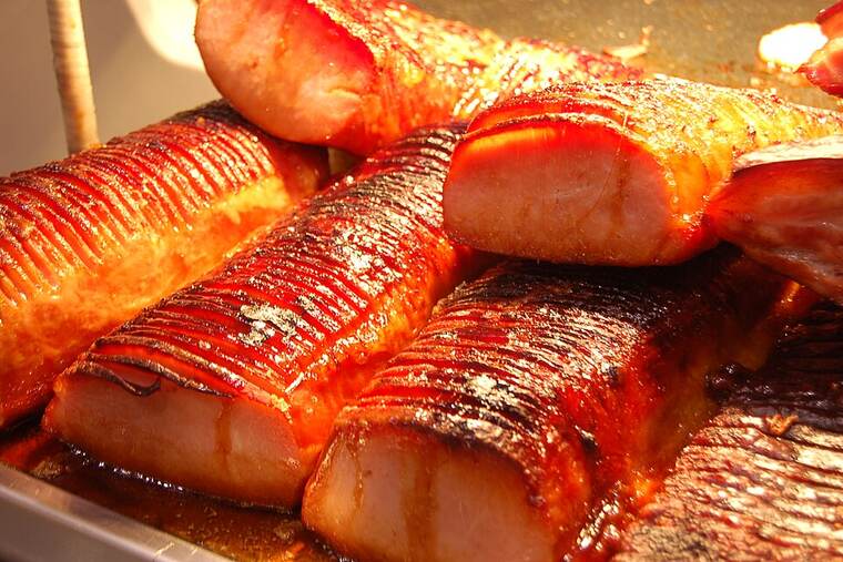 Bacón ahumado a la parrilla