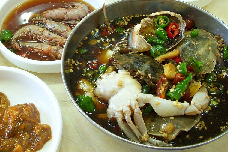Cangrejo de río crudo