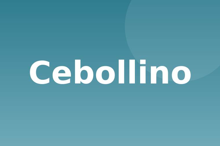 Detalle de cebollino crudo