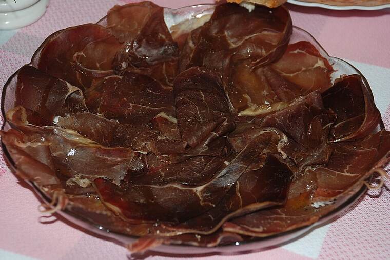 Detalle de cecina