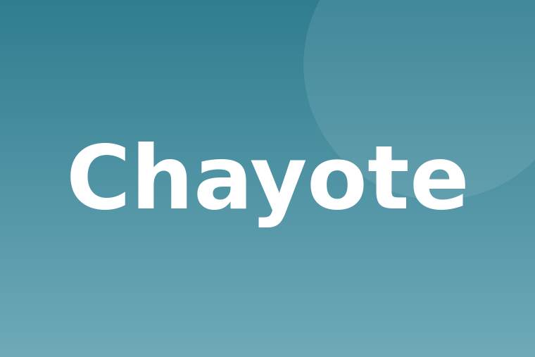 Chayote crudo