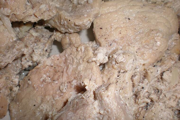 Detalle de choped pork