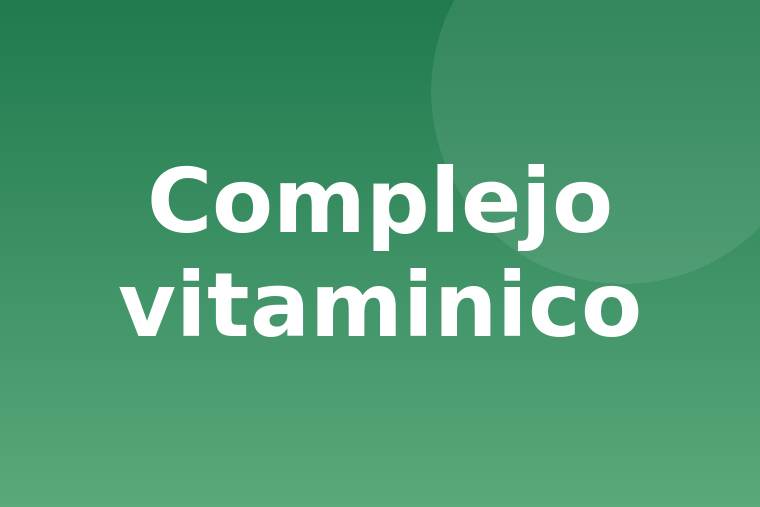 Detalle de complejo vitaminico