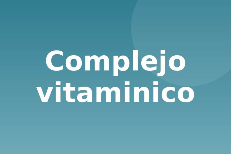 Complejo vitaminico