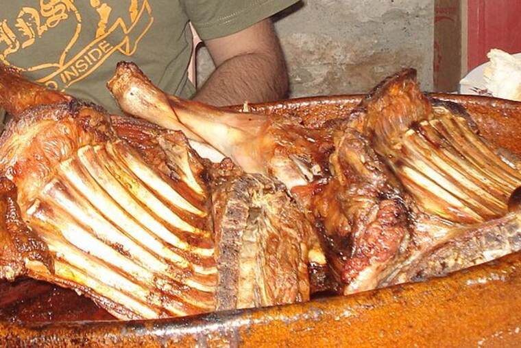 Cordero costilla crudo