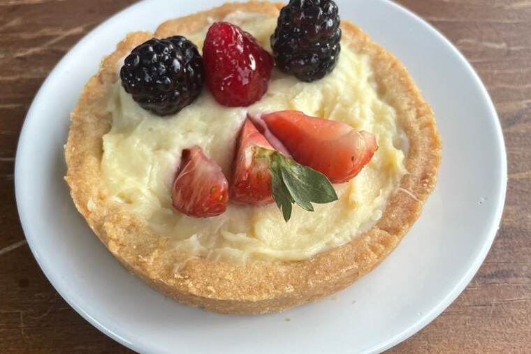 Detalle de crema pastelera