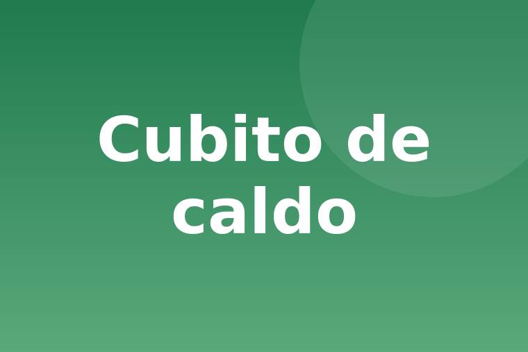 Cubito de caldo