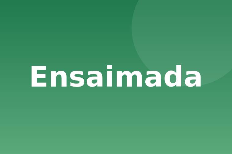 Ensaimada