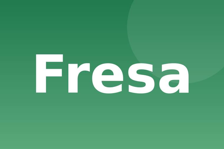 Detalle de fresa