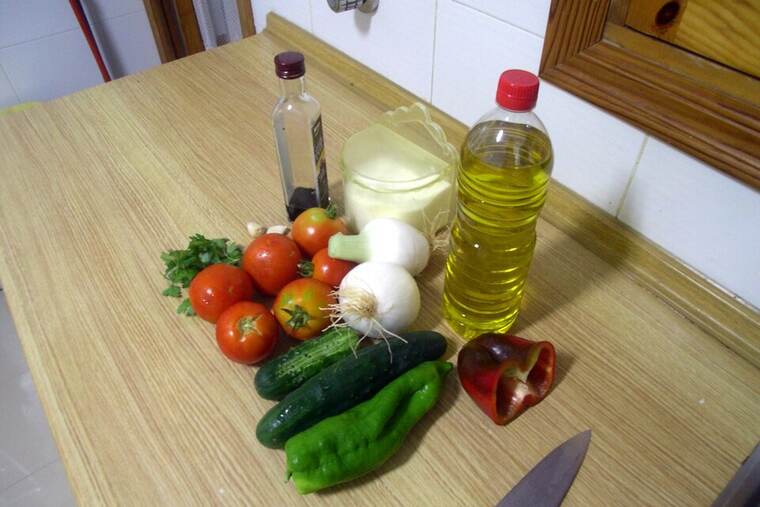 Detalle de gazpacho