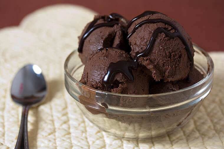 Helado de chocolate