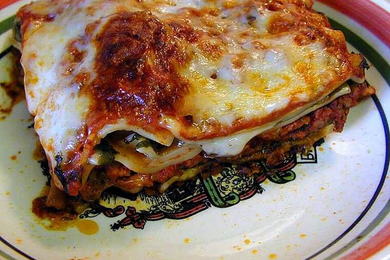 Lasaña, ingrediente de receta de lasaña alfredo de pollo y espinacas