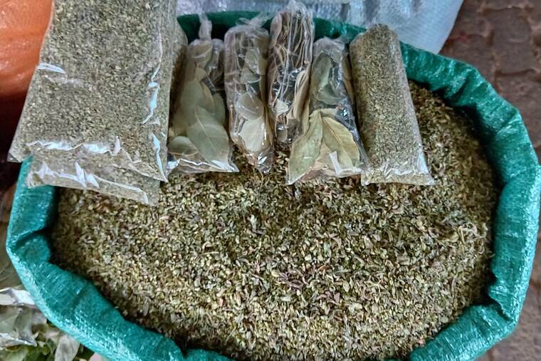 Detalle de laurel hoja