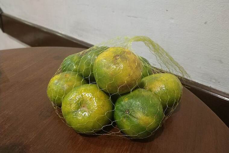 Mandarina congelada