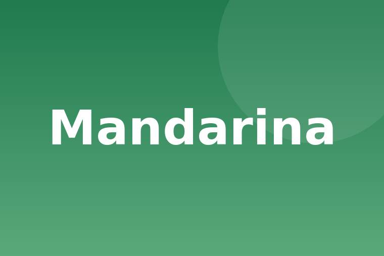 Mandarina congelada