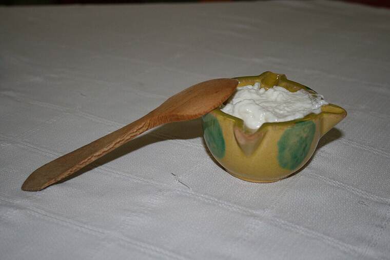Detalle de mayonesa baja en calorías