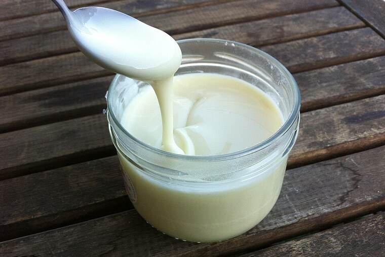 Mousse de queso fresco desnatado azucarado