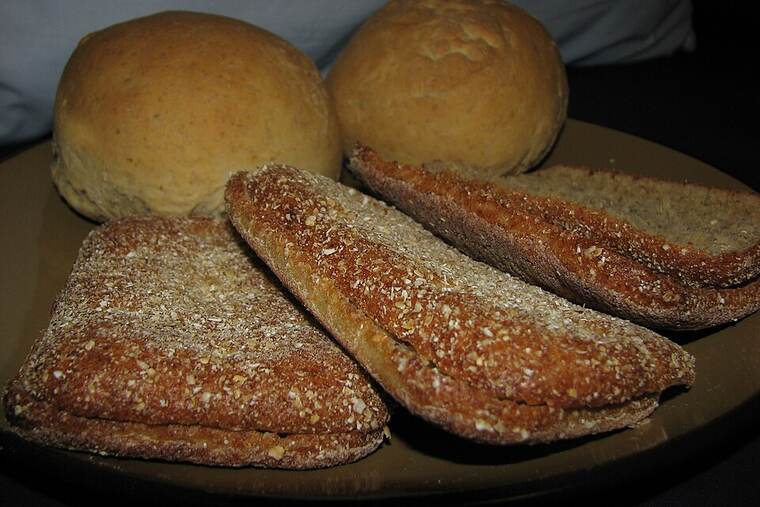 Detalle de pan de avena