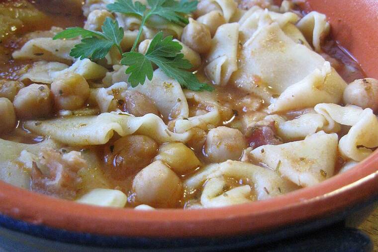 Detalle de pastas de te