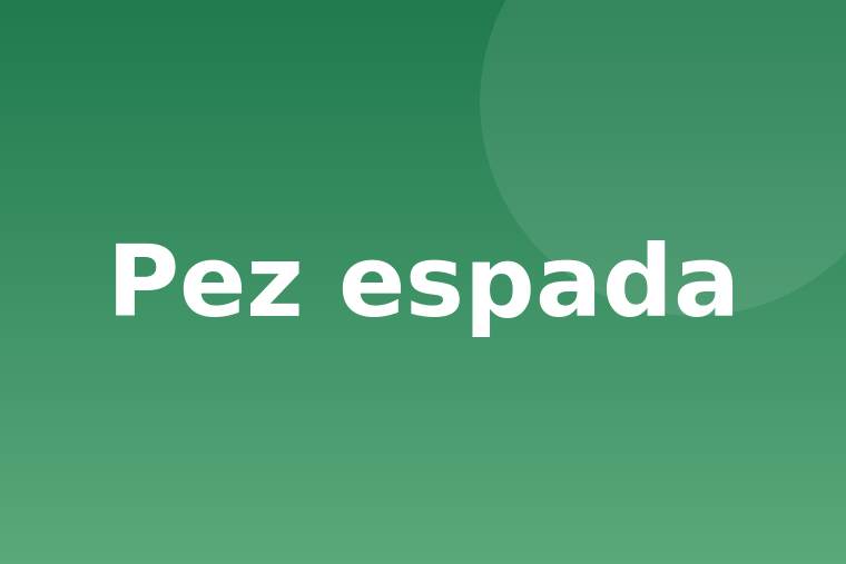 Detalle de pez espada crudo