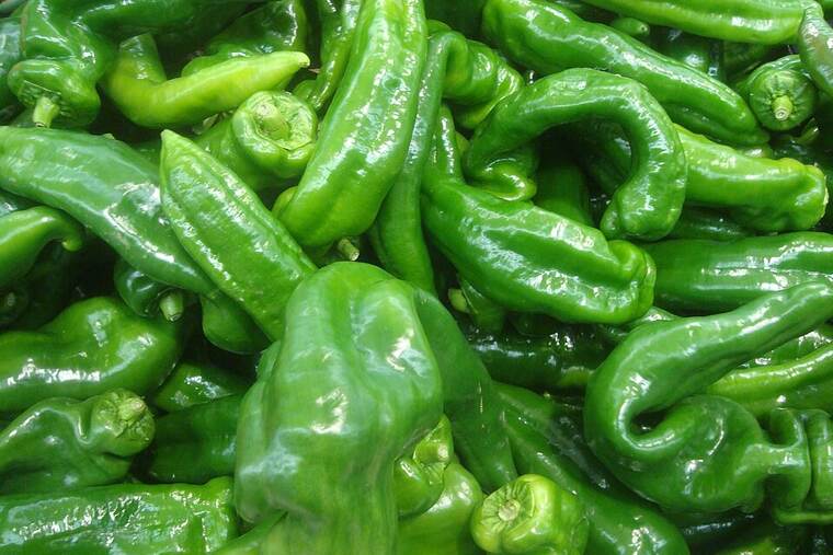 Detalle de pimiento frito
