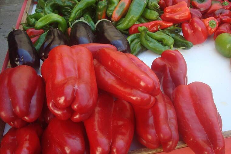 Pimiento rojo crudo, ingrediente de receta de sopa de pimiento rojo
