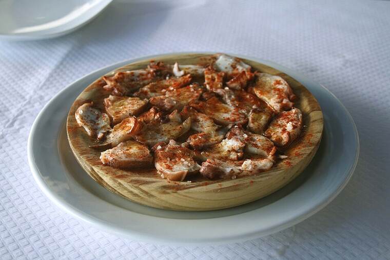 Detalle de pulpo