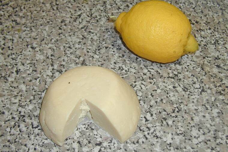 Detalle de queso casín