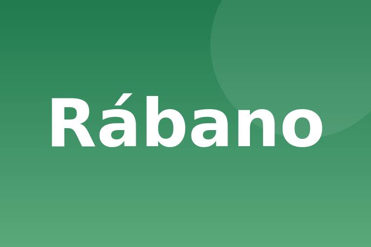 Detalle de rábano