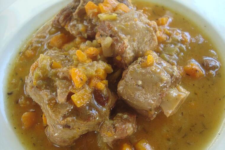 Detalle de rabo de toro