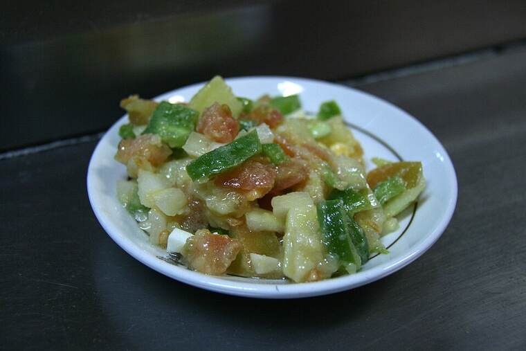 Salsa vinagreta con aceite de oliva