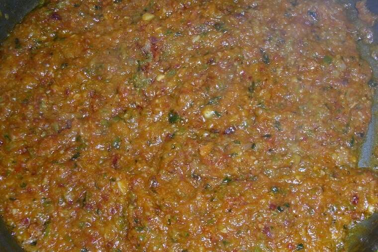 Detalle de sofrito