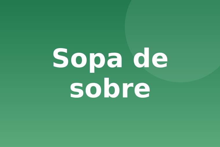 Detalle de sopa de sobre sin reconstituir