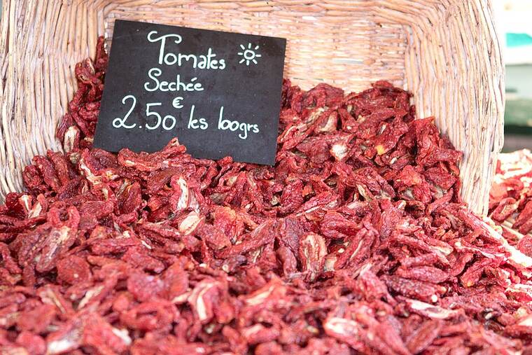 Detalle de tomate maduro puré