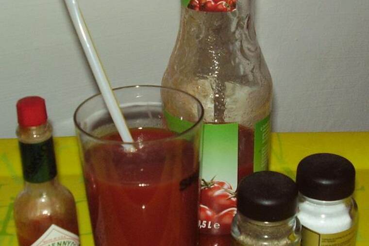 Zumo de tomate fresco