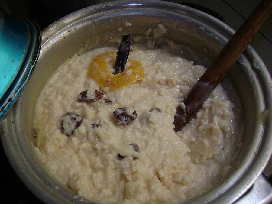 Arroz con leche cremoso