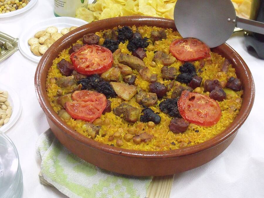 Arroz con verduras al horno