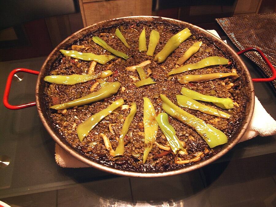 Arroz negro con sepia