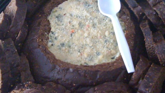 Dip De Espinacas En Receta De Pumpernickel