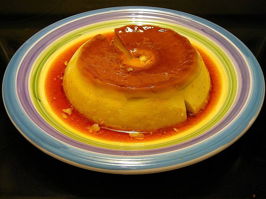 Flan de huevo casero