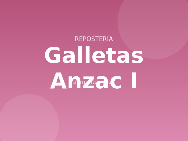 Galletas Anzac (I)