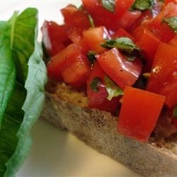 La mejor receta de Bruschetta de todos los tiempos