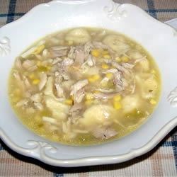 La mejor receta de sopa de maíz con pollo holandés de Pensilvania