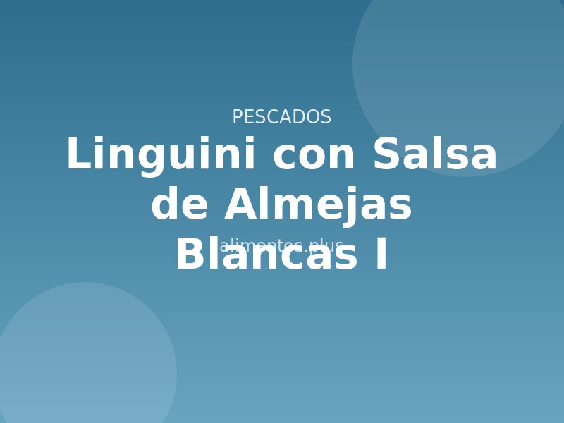 Linguini con Salsa de Almejas Blancas (I)