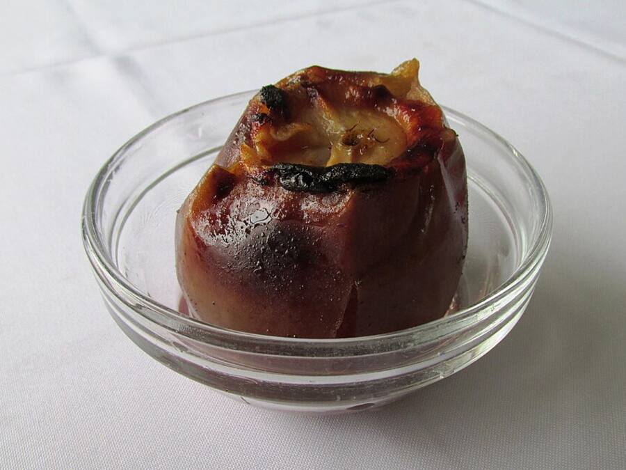 Manzanas asadas con canela y nueces