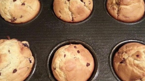 Muffins de chispas de chocolate con receta de compota de manzana