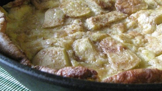 Receta alemana de panqueques de manzana